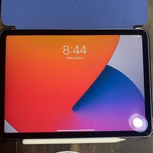 4th Generation iPad Air with case and Apple Pencil
